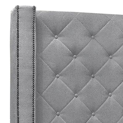 Cabeceira Casal Cama Box 140cm Louise S06 Linho Cinza - Mpozenato