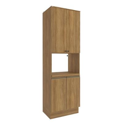 Kit Forno Celeste Kappesberg 100% Mdf 4 Portas Nogueira 70cm