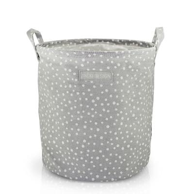 Cesto Para Roupa Suja- Brinquedos Tecido (m) - Linha Loft Cinza