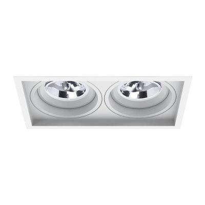Spot Embutir Recuado Microborda Duplo Ar70 Branco - Interlight