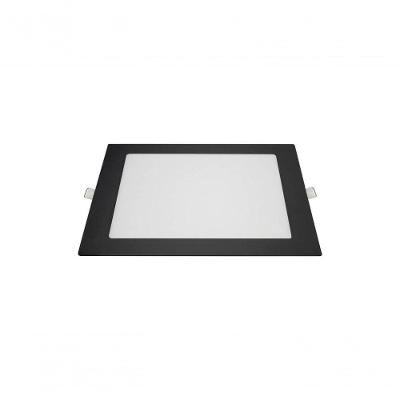Painel Led Embutir Preto 18w 3000k 22x22-blumenau