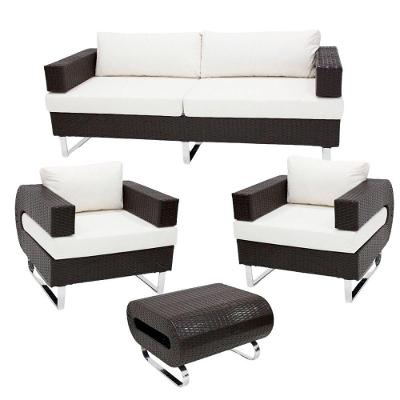 Conjunto De Sofá Completo Modelo Begônia Preto