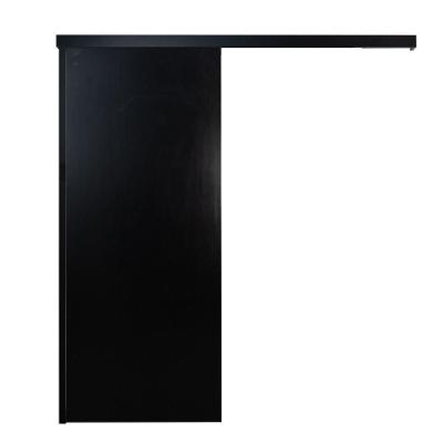 Porta De Correr Laqueada Preta 210x90