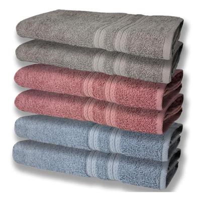 6 Toalhas Grande Super Felpudas E Grossa 80x150 Az+re+cz