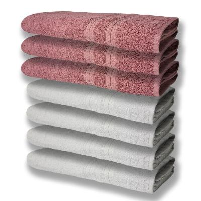 7 Toalhas Grande Super Felpudas E Grossa 80x150 4 Branco 3 Rosê