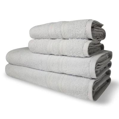 Jogo De Toalhas Luxo 4 Pçs Itália Soft 2 Banho 2 Rosto Branco