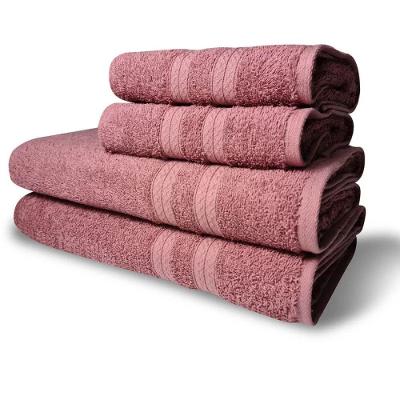 Jogo De Toalhas Luxo 4 Pçs Itália Soft 2 Banho 2 Rosto Rosê