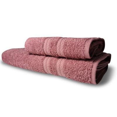 Jogo 2 Toalhas Itália Soft 1 Banho 1 Rosto Grossa 100% Algodão 430g/m² Rosê