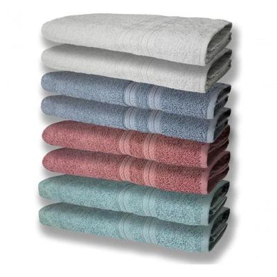 8 Toalhas Grande Felpudas Grossa 80x150 2 Vd 2 Rê 2 Az 2 Br