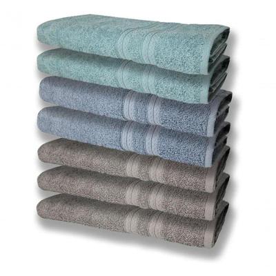 7 Toalhas Felpudas E Grossa 80x150 3 Cinza 2 Azul 2 Verde
