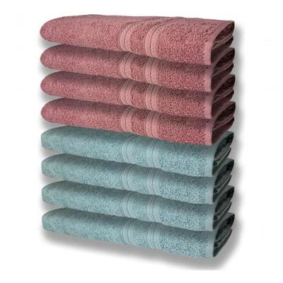 8 Toalhas Grande Felpudas E Grossa 80x150 4 Verde 4 Rosê