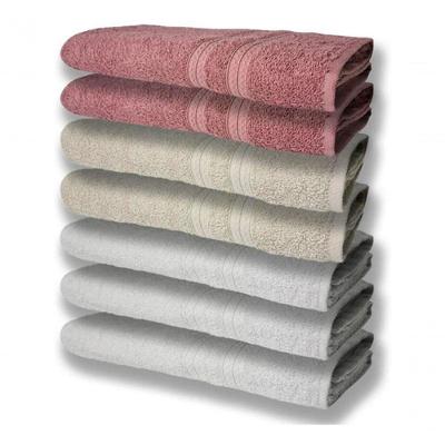 7 Toalhas Felpudas E Grossa 80x150 3 Branco 2 Bege 2 Rosê