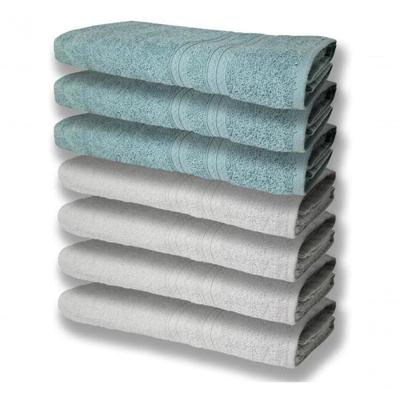 7 Toalhas Felpudas E Grossa 80x150 4 Branco 3 Verde