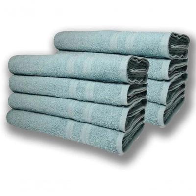 Kit 8 Toalhas De Banho Lisboa 430g/m 80x150cm Verde Claro
