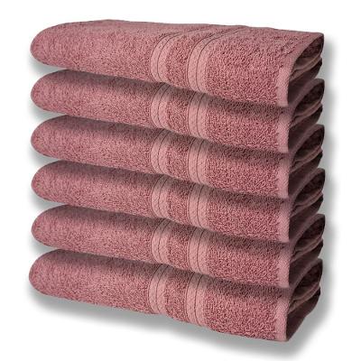 6 Toalhas Grande Super Felpudas E Grossa Algodão 80x150 Itália Soft Beka - Rosê