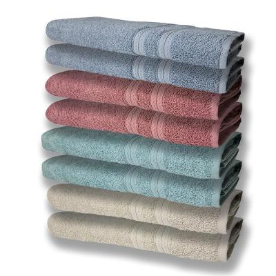 8 Toalhas Grande Super Felpudas E Grossa 80x150 2 Bege 2 Verde 2 Rosê 2 Azul