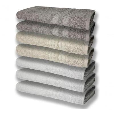 7 Toalhas Felpudas E Grossa 80x150 3 Branco 2 Bege 2 Cinza