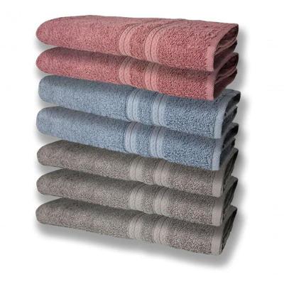 7 Toalhas Felpudas E Grossa 80x150 3 Cinza 2 Azul 2 Rosê