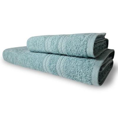 Jogo 2 Toalhas Itália Soft 1 Banho 1 Rosto Grossa 100% Algodão 430g/m² - Verde