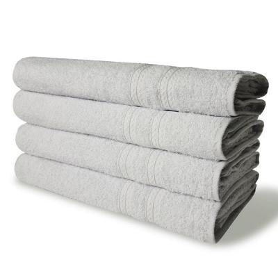 Kit 4 Toalhas De Banho 430g/m² Grande Super Grossa 80x150cm Itália Soft Branco