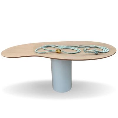 Mesa Organica Bean Laca + Freijo Claro 137x90cm