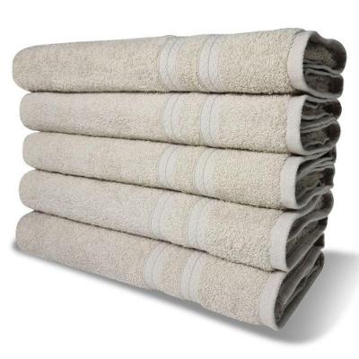 Kit 5 Toalhas Super Grossa Felpuda E Macia 80x150cm Beka Bege