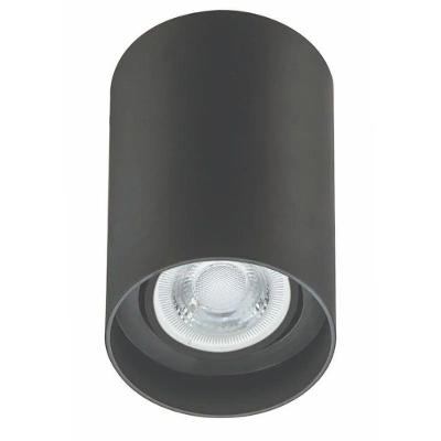 Spot De Sobrepor Redondo Orion Dicroica Mr16 Preto - Acend