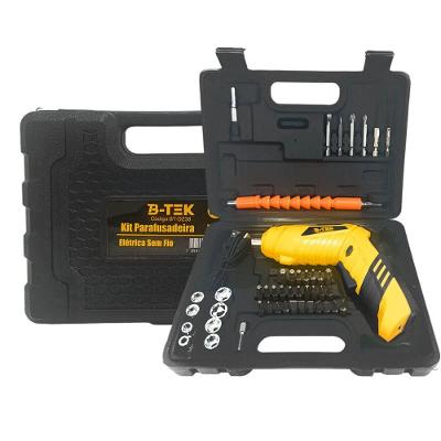 Kit Mini Parafusaderia Portátil Recarregável Usb 28 Bits + 8 Soquetes