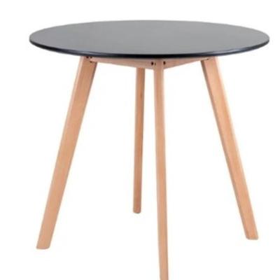 Mesa De Jantar Redonda Leda 90 Cm Preta
