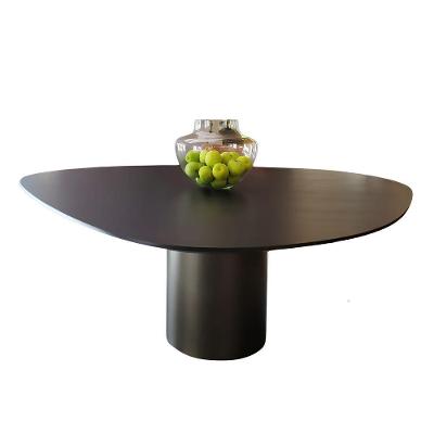 Mesa De Jantar Orgânica Holanda 180x160cm Madeira ébano