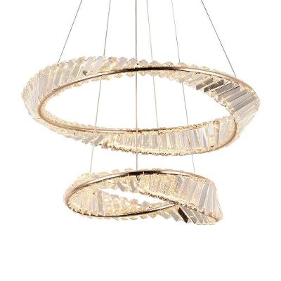 Lustre Pendente Nordecor Lezie 2737 Ouro Brilho Led Bivolt