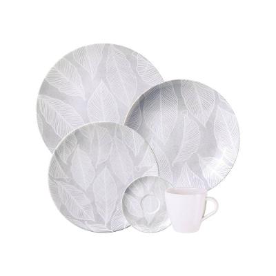 Aparelho De Jantar Tramontina Arbo Em Porcelana Decorada 20 Peças Tramontina