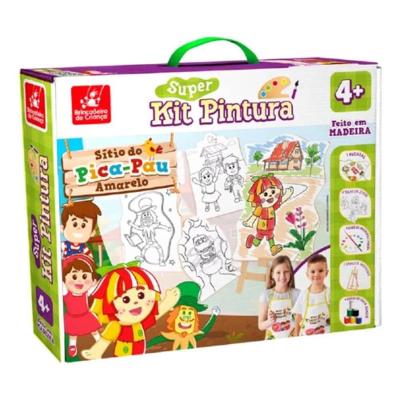 Super Kit Pintura Sítio Do Pica-pau Amarelo 2693 Brincadeira De Criança