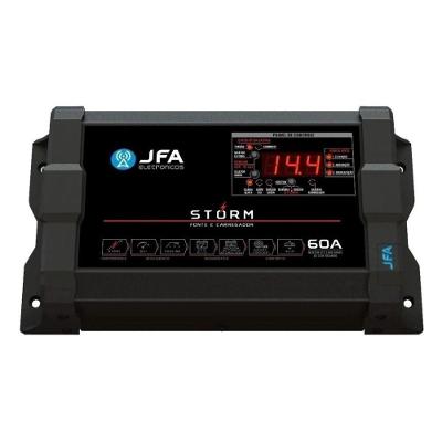 Fonte E Carregador De Bateria Jfa 60a Storm Plus Bivolt