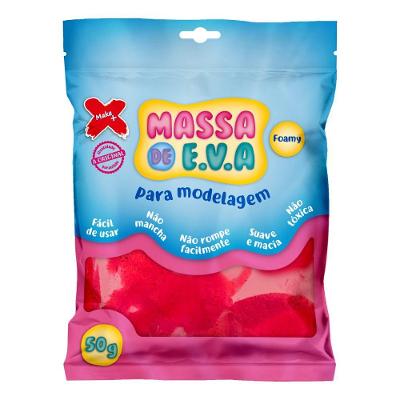 Massa De Eva Make+ 50g Vermelho