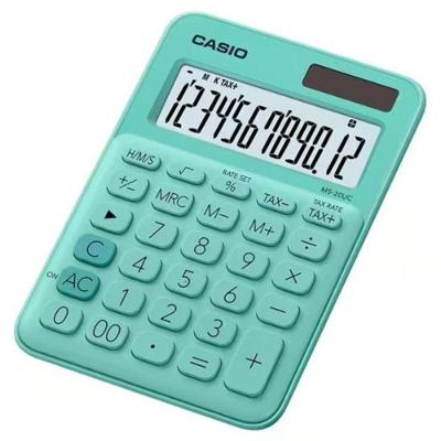 Calculadora De Mesa Casio Ms20uc 12 Dígitos Verde