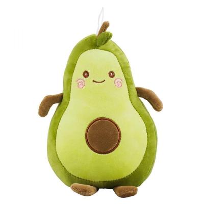 Pelúcia Abacate Verde Com Rosto Feliz Fofo Frutinha 25cm