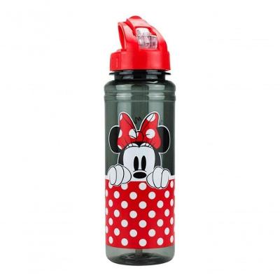 Garrafa Plastico Com Canudo Minnie Mouse 700ml Disney