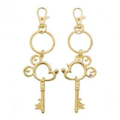 Jogo Chaveiros Dourados Namorados Mickey & Minnie - Disney