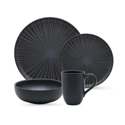 Aparelho De Jantar 16 Peças Flat ônix Oxford