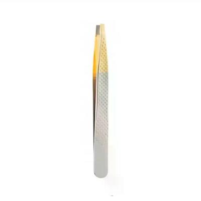 Belliz Enox Pinça Silver Gold Ponta Reta