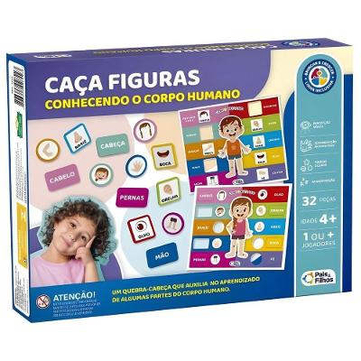 Jogo Caça Figuras - Corpo Humano - Pais E Filhos