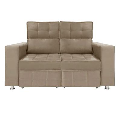 Sofá Retrátil E Reclinável 2 Lugares Londres 1.60cm C/molas Bege