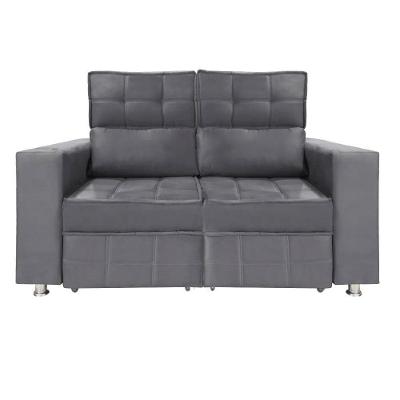 Sofá Retrátil E Reclinável 2 Lugares Londres 1.60cm C/molas Chumbo