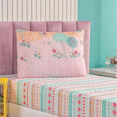 Enxoval Kit Colcha + Jogo De Cama Lençol Bouti Solteiro Infantil Kids 4 Peças - Balão