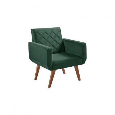 Poltrona 1 Lugar Braço Anabelle Unidecor Verde