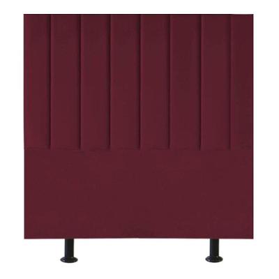 Cabeceira Estofada Cama Box Casal 140 Cm Mavie Suede Cor:bordô