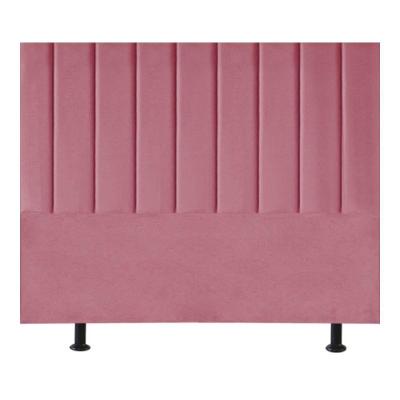 Cabeceira De Cama King Size Box 195 Cm Karla Suede Cor:rosa