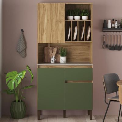 Armário De Cozinha 3 Portas 1 Gaveta Ac4310 Carvalho Oak Arbo Petra Decibal Carvalho