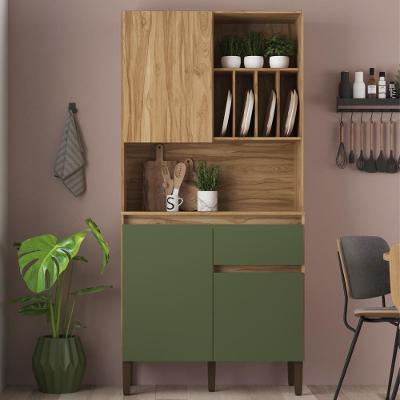 Armário De Cozinha 3 Portas 1 Gaveta Ac4310 Carvalho Oak Arbo Decibal Carvalho Oak arbo